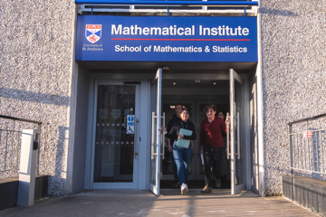 Students exiting Maths Institute