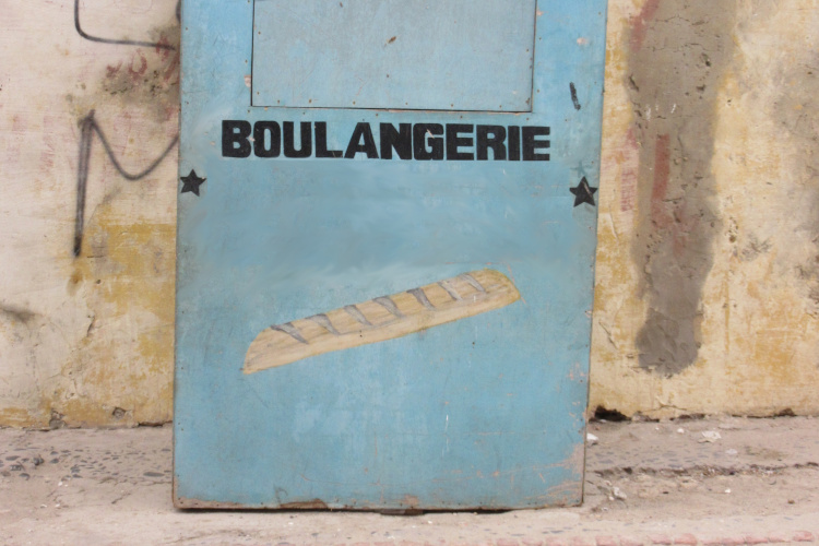 Boulangerie sign in Senegal; illustrating French Studies at St Andrews