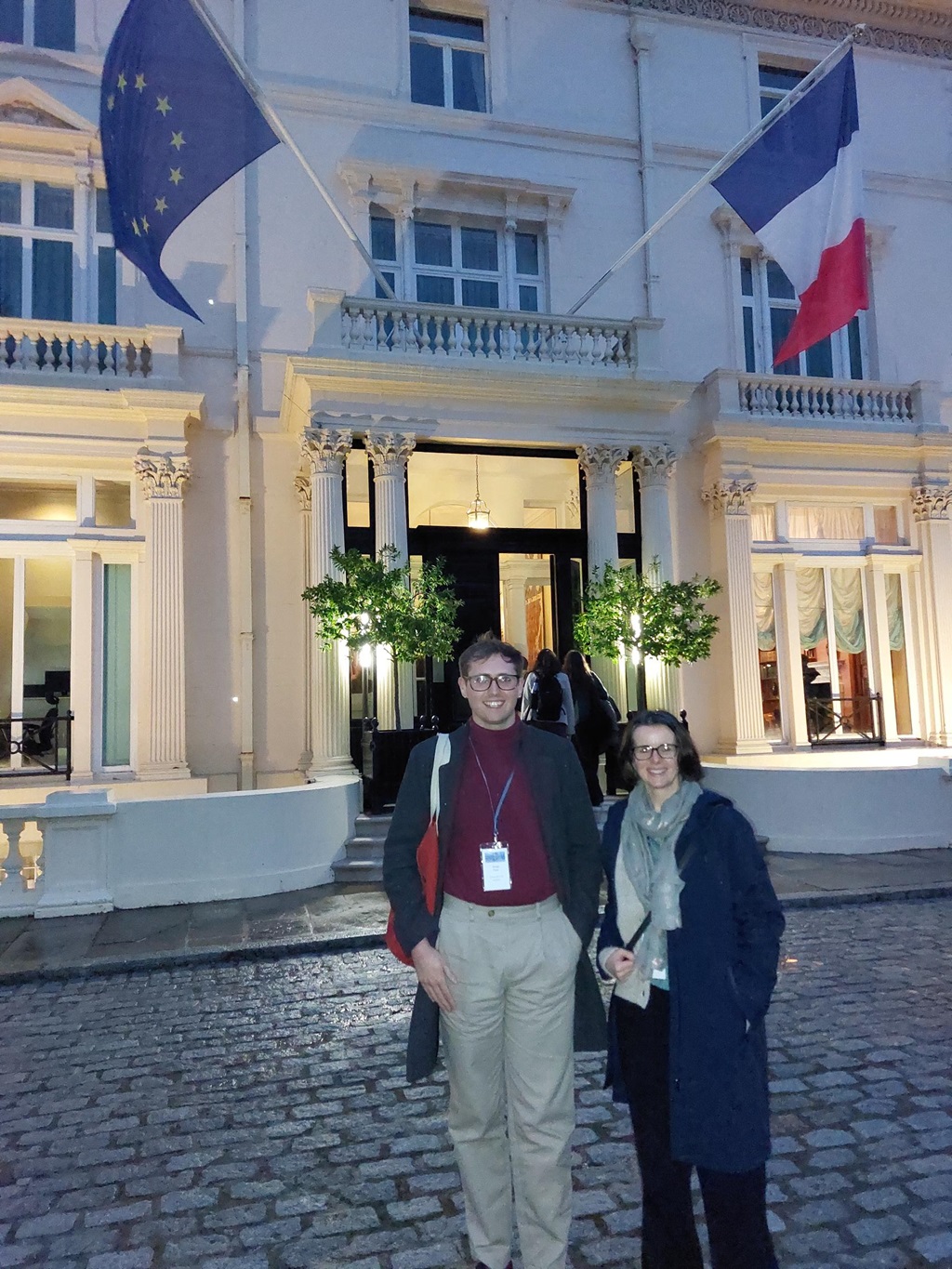 Choix Goncourt ceremony - Elise and Gregg in London