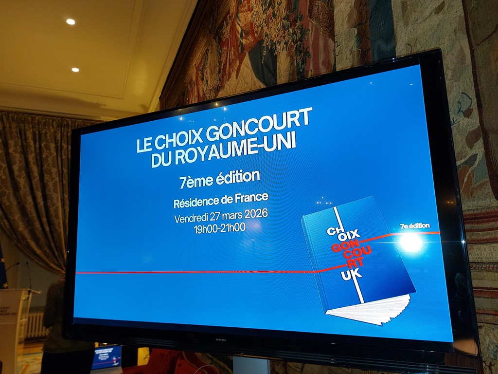 Choix Goncourt ceremony welcome screen