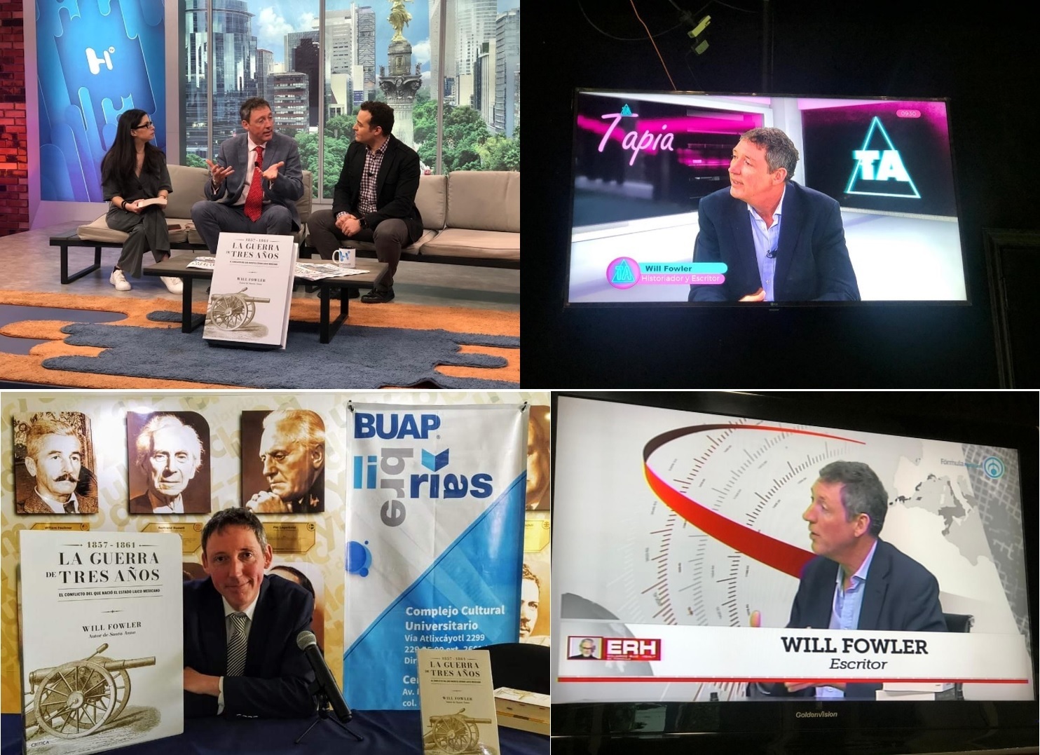 Interviews and presentations in Mexico, Prof Will Fowler