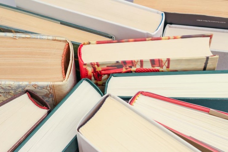 Books standing against each other; illustrating Comparative Literature at St Andrews