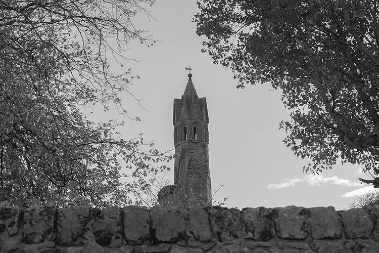 St Rules tower against the skyline
