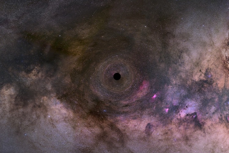 Einstein's theory of relativity reveals lonely black hole