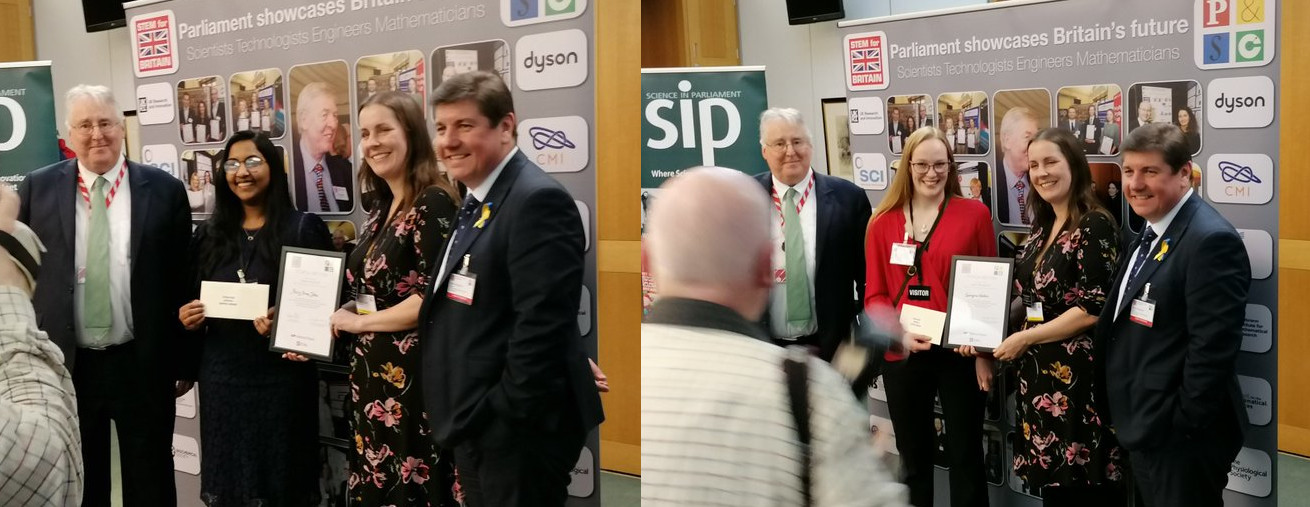 Silver and Bronze STEM for Britain award winners