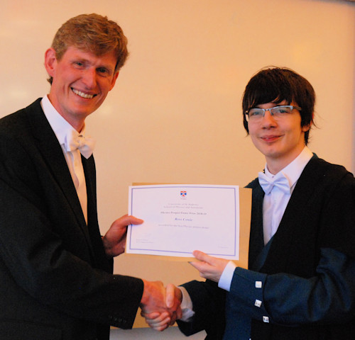 Winner of the poster for experimental physics.