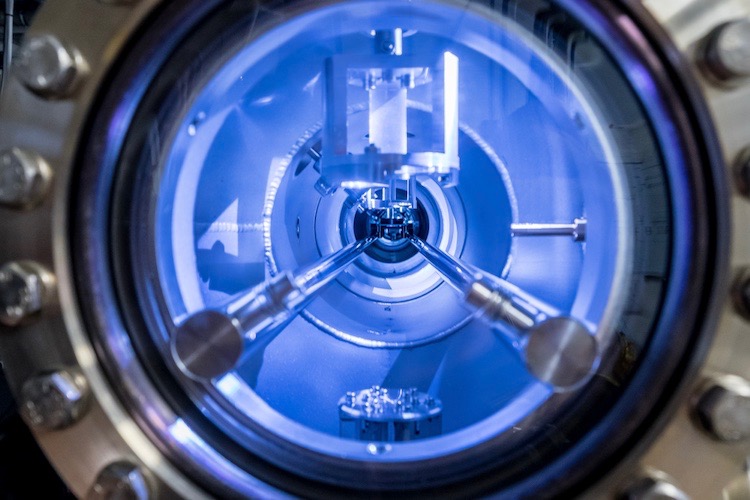 Look inside an experimental setup.