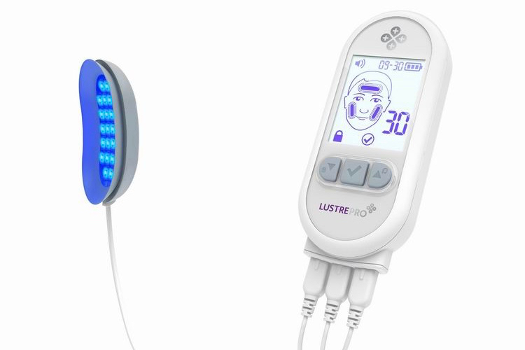 blue light device for treating acne and skin cancer.