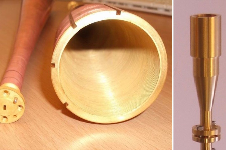 A look inside a flute-like structure.