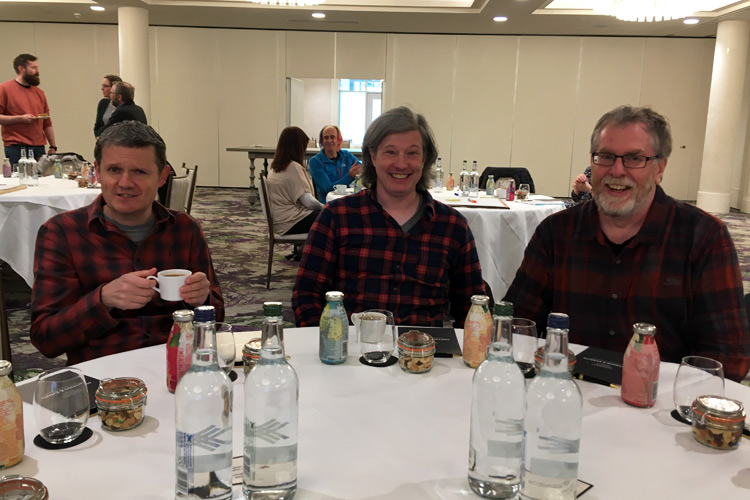 Jamie, Justin and David all wearing red checked shirts. Is this the new School uniform?
