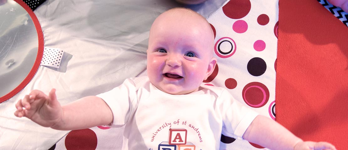 Baby on play mat in the ABC Lab
