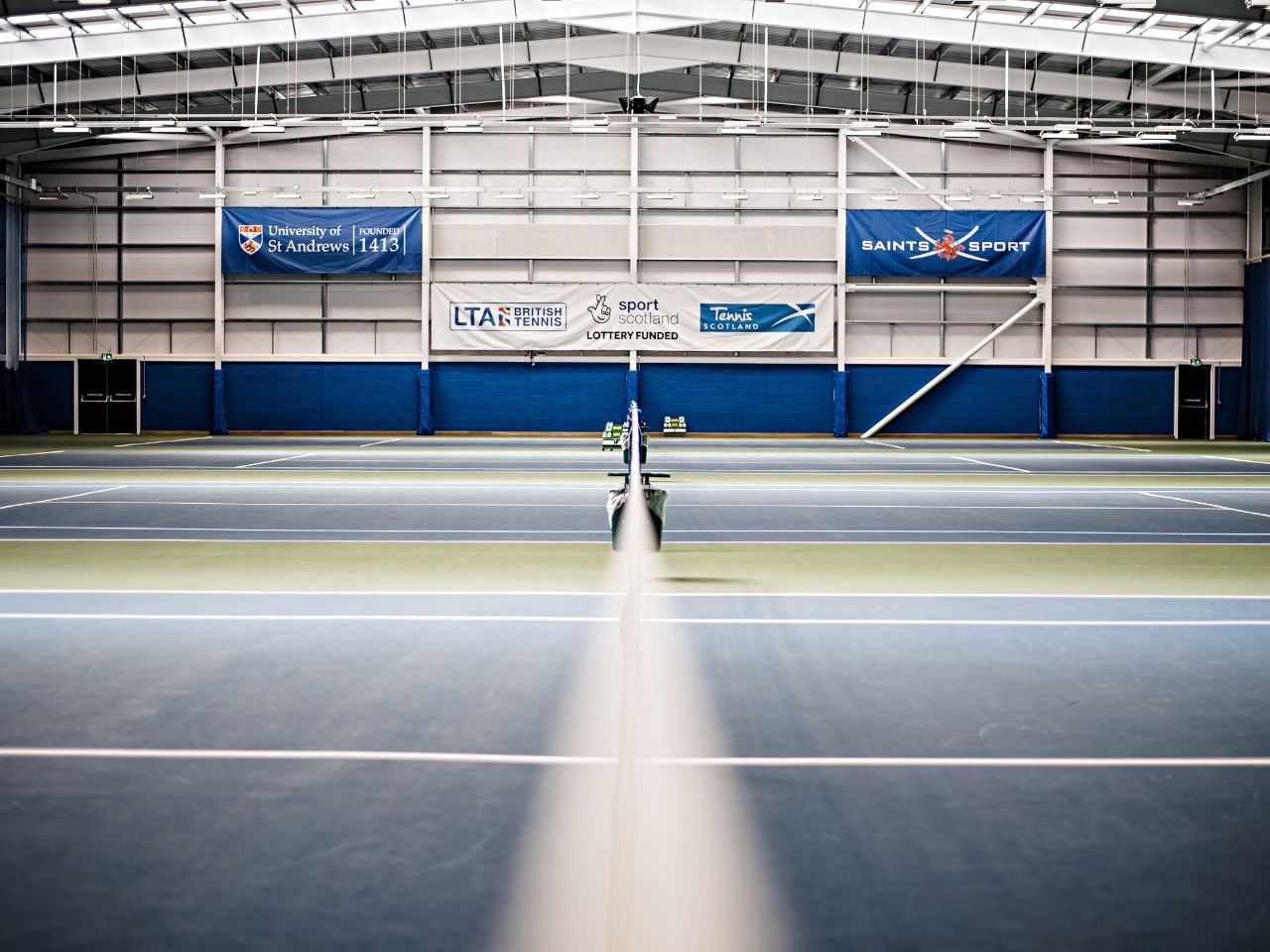 The four-court indoor tennis centre was the final project of the Sports Centre redevelopment.