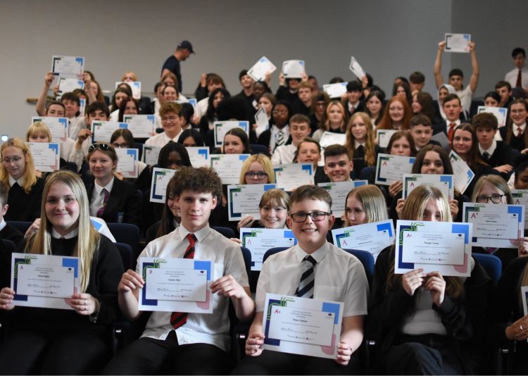 First Chances Fife student group with their certificates