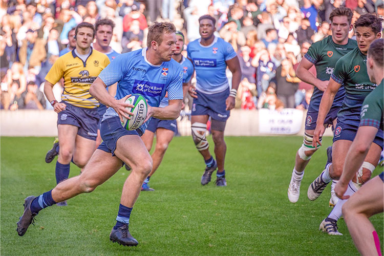 St Andrews sports team playing rugby