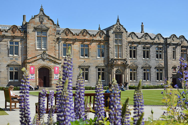 St Salvator's quadrangle at the University of St Andrews