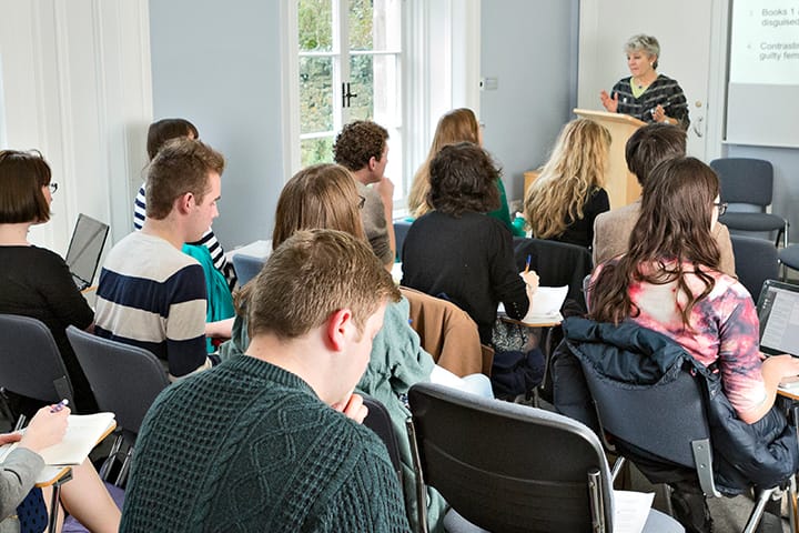 Students sitting in a lecture