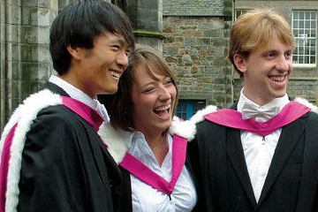 A group of students